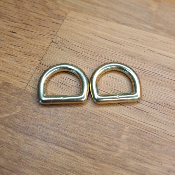 Coach Handbags - Two solid brass D-rings | Spare/replacement/repair/rehab parts 🛠️